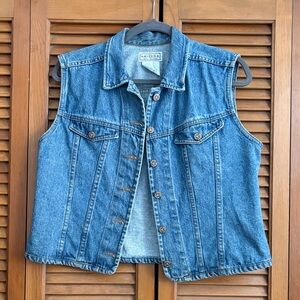 Arizona Jean Company Blue Denim Vest